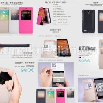 ^ Xiaomi RedMi Note / HongMi Note - Nillkin Sparkle Series Leather Case