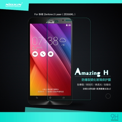 ^ Asus Zenfone 2 Laser 5.5 ZE550KL - Nillkin Anti-Explosion H Tempered Glass Screen Protector