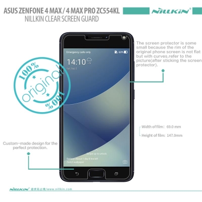 ^ Asus Zenfone 4 Max Pro / Zenfone 4 Max ZC554KL - Nillkin Clear Screen Guard }