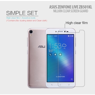 ^ Asus Zenfone Live 5.0 ZB501KL - Nillkin Clear Screen Guard }