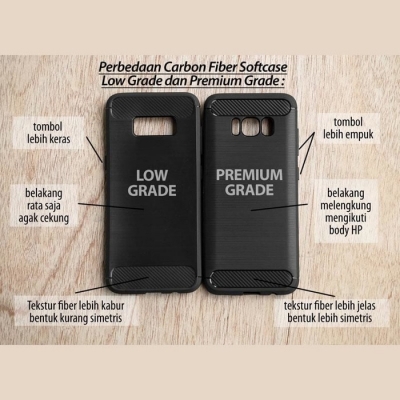 ^ Asus Zenfone Max Plus M1 ZB570TL - PREMIUM Carbon Fiber Brushed Soft Case }