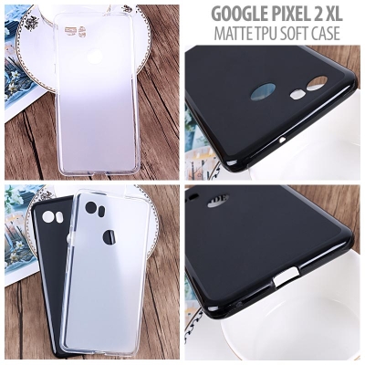 ^ Google Pixel 2 XL - Matte TPU Soft Case }