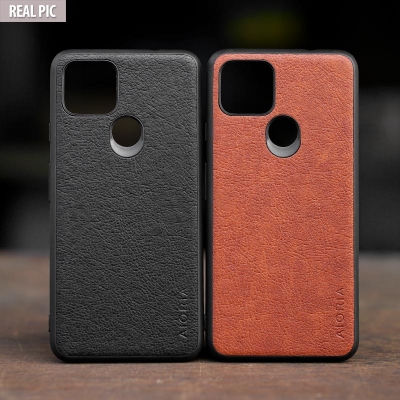 Google Pixel 4a 5G - AIORIA Leather Texture Hybrid Case