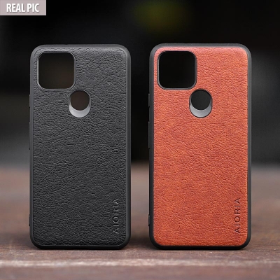 Google Pixel 5 - AIORIA Leather Texture Hybrid Case