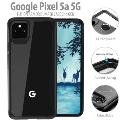 Google Pixel 5A 5G - Fusion Armor Bumper Case 2nd Gen