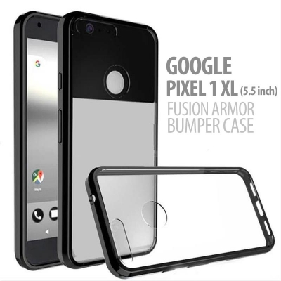 ^ Google Pixel XL - Fusion Armor Bumper Case