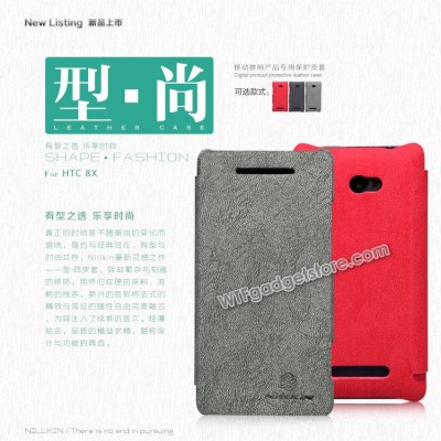 $ HTC 8X / Windows Phone 8X - Nillkin Tree Texture Leather Case
