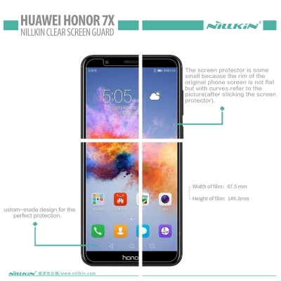 ^ Huawei Honor 7X - Nillkin Clear Screen Guard }