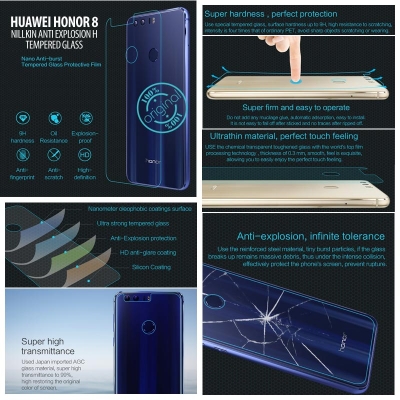 ^ Huawei Honor 8 - Nillkin Anti-Explosion H Tempered Glass Screen Protector }