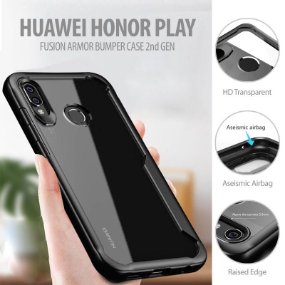 ^ Huawei Honor Play - Fusion Armor Bumper Case 2nd Gen