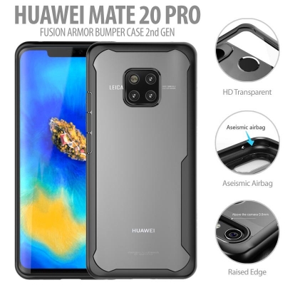 ^ Huawei Mate 20 Pro - Fusion Armor Bumper Case 2nd Gen