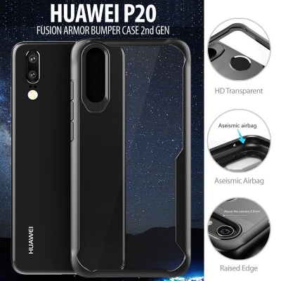 ^ Huawei P20 - Fusion Armor Bumper Case 2nd Gen