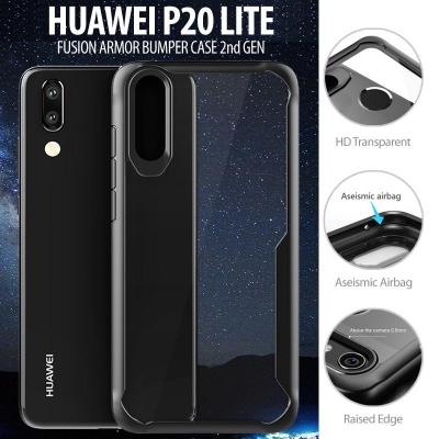 ^ Huawei P20 Lite - Fusion Armor Bumper Case 2nd Gen