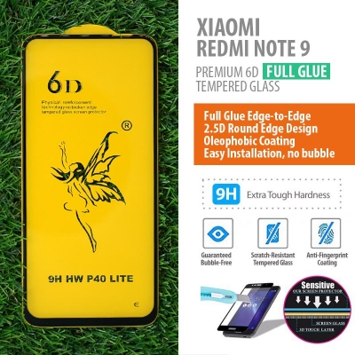 ^ Huawei P40 Lite - PREMIUM 6D Full Glue Tempered Glass