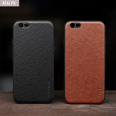 Iphone 6 - Iphone 6S - AIORIA Leather Texture Hybrid Case