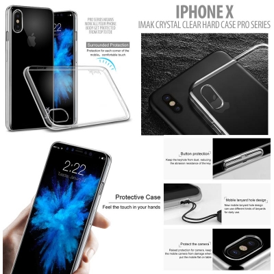 ^ Iphone X / XS - Imak Crystal Clear Hard Case Pro Series }