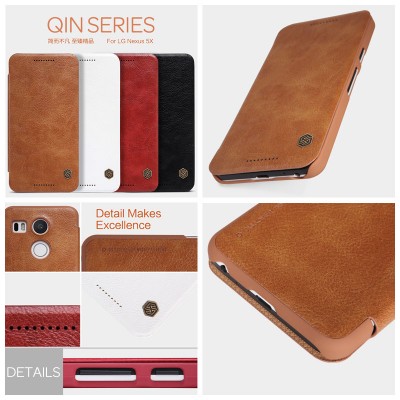 ^ LG Nexus 5X - Nillkin Qin Leather Case