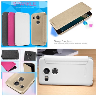 ^ LG Nexus 5X - Nillkin Sparkle Leather Case