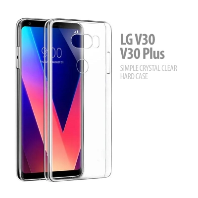 LG V30 - V30 Plus - Simple Crystal Clear Hard Case