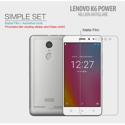 ^ Lenovo K6 Power - Nillkin Antiglare Screen Guard }