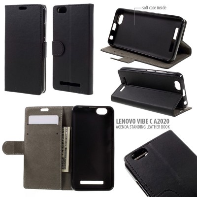 * Lenovo Vibe C A2020 - Agenda Standing Leather Book