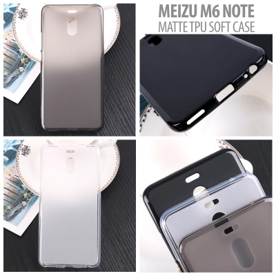 ^ Meizu M6 Note - Matte TPU Soft Case }