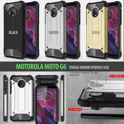 ^ Motorola Moto G6 - Tough Armor Hybrid Case }