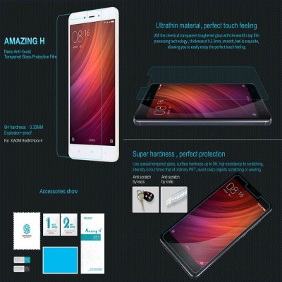 ^ Xiaomi RedMi Note 4 - Nillkin Anti-Explosion H Tempered Glass Screen Protector