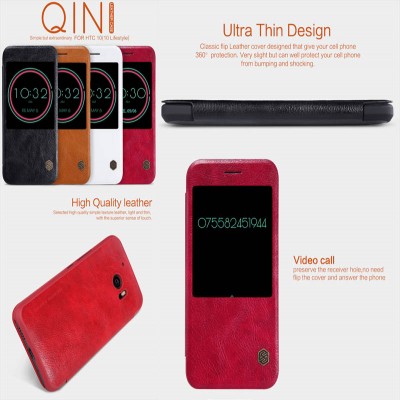 ^ HTC 10 - Nillkin Qin Series Leather Case