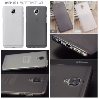 ^ Oneplus 3 - Matte TPU Soft Case }
