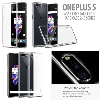 ^ Oneplus 5 - Imak Crystal Clear Hard Case 2nd Series }