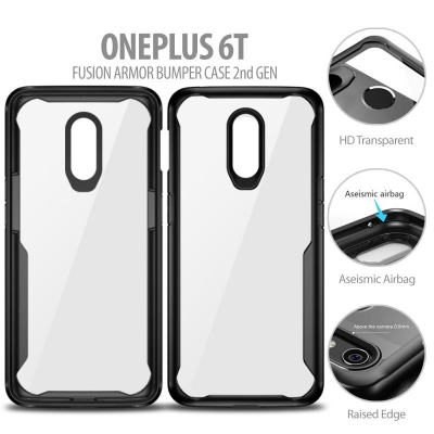 ^ Oneplus 6T - Fusion Armor Bumper Case 2nd Gen