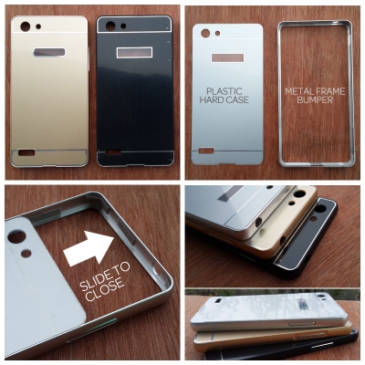 ^NR Oppo Neo 7 - Metal Slide Hard Case