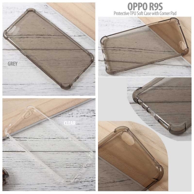 * Oppo R9s - Protective TPU Soft Case with Corner Pad