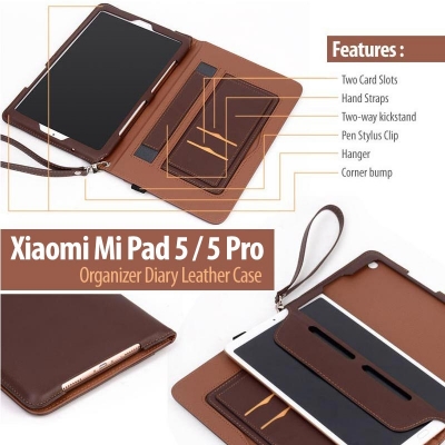 Xiaomi Mi Pad 5 - 5 pro - Organizer Diary Leather Case