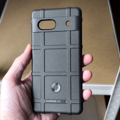 Google Pixel 7A - Rugged Shield Armor TPU Soft Case