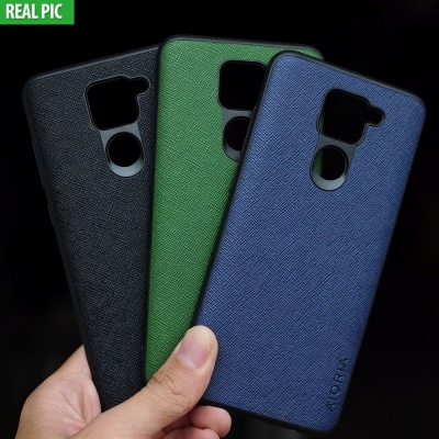Xiaomi Redmi Note 9 - AIORIA Canvas Texture Hybrid Case