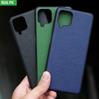 Samsung Galaxy A12 - AIORIA Canvas Texture Hybrid Case