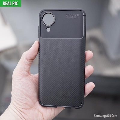 Samsung Galaxy A03 Core - AUTOFOCUS Carbon Fiber Soft Case