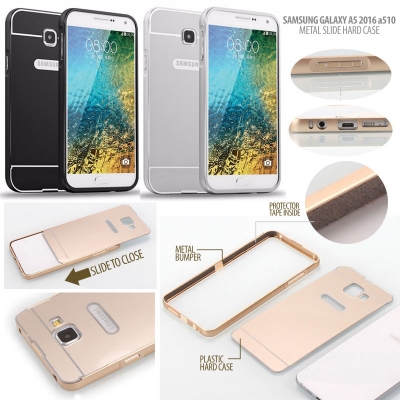 ^NR Samsung Galaxy A5 2016 Edition A510 - Metal Slide Hard Case