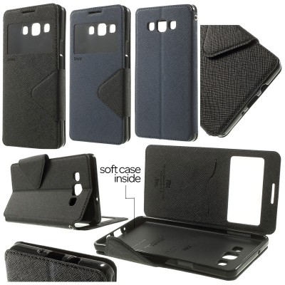 ^ Samsung Galaxy A7 - Roar Window Leather Case