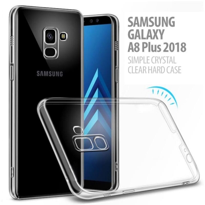 Samsung Galaxy A8+ 2018 - Simple Crystal Clear Hard Case