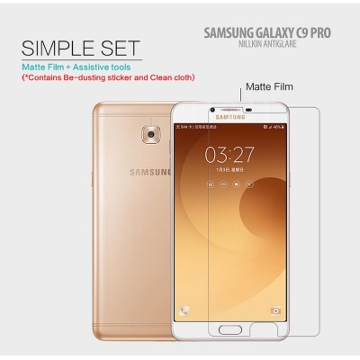 ^ Samsung Galaxy C9 Pro - Nillkin Antiglare Screen Guard }