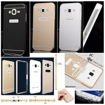 ^NR Samsung Galaxy J5 J500 - Metal Slide Hard Case