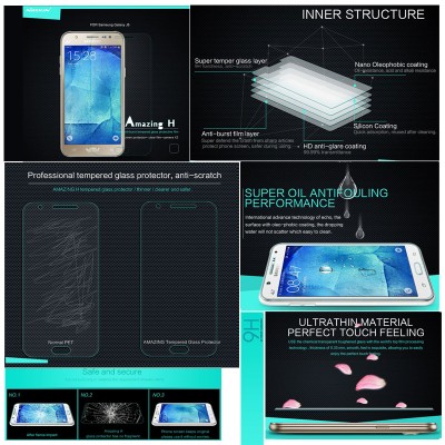 ^ Samsung Galaxy J5 - Nillkin Anti Explosion H Tempered Glass Screen Protector