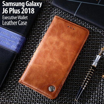^ Samsung Galaxy J6 Plus 2018 - Executive Wallet Leather Case