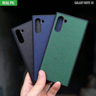 Samsung Galaxy Note 10 - AIORIA Canvas Texture Hybrid Case