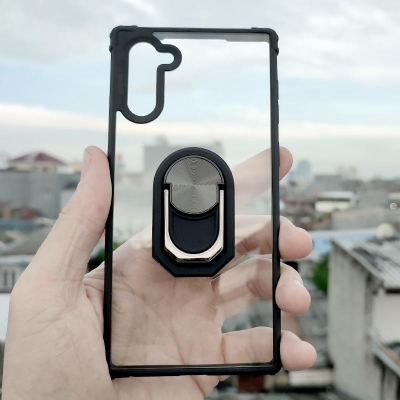 Samsung Galaxy Note 10 - Shockproof Fusion Armor Hybrid Case with Ring