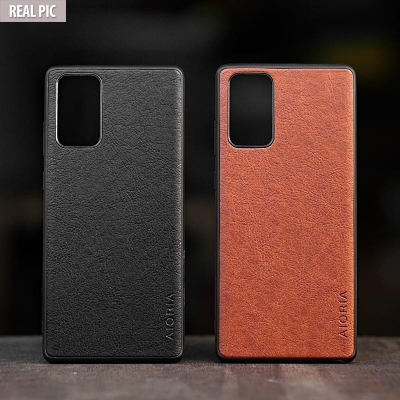 Samsung Galaxy Note 20 - AIORIA Leather Texture Hybrid Case