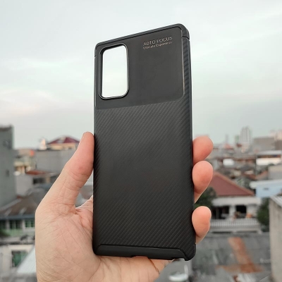 Samsung Galaxy Note 20 - AUTOFOCUS Carbon Fiber Soft Case